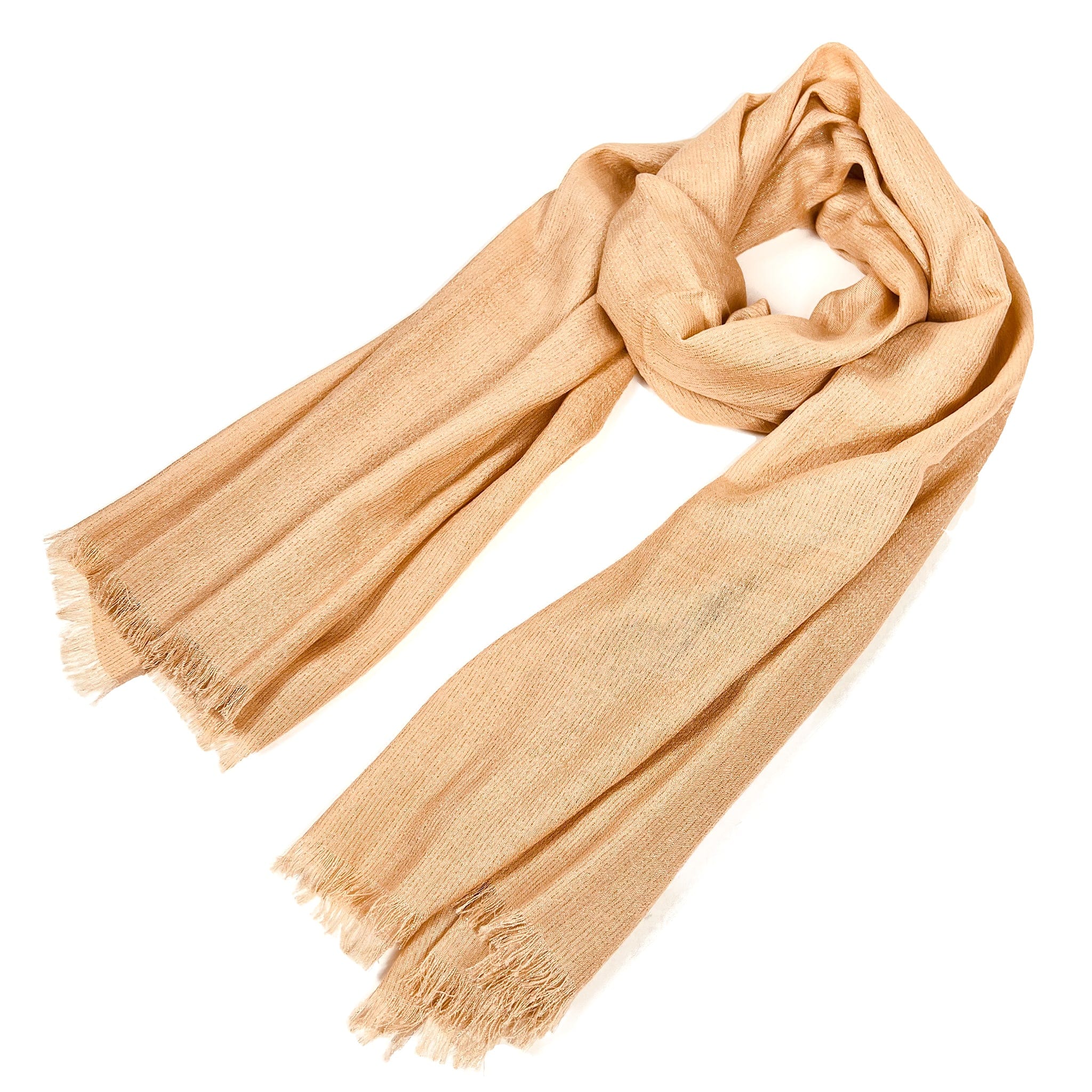 Cristina Cashmere Scarf | Sparkling Rose Gold | Made in Italy
