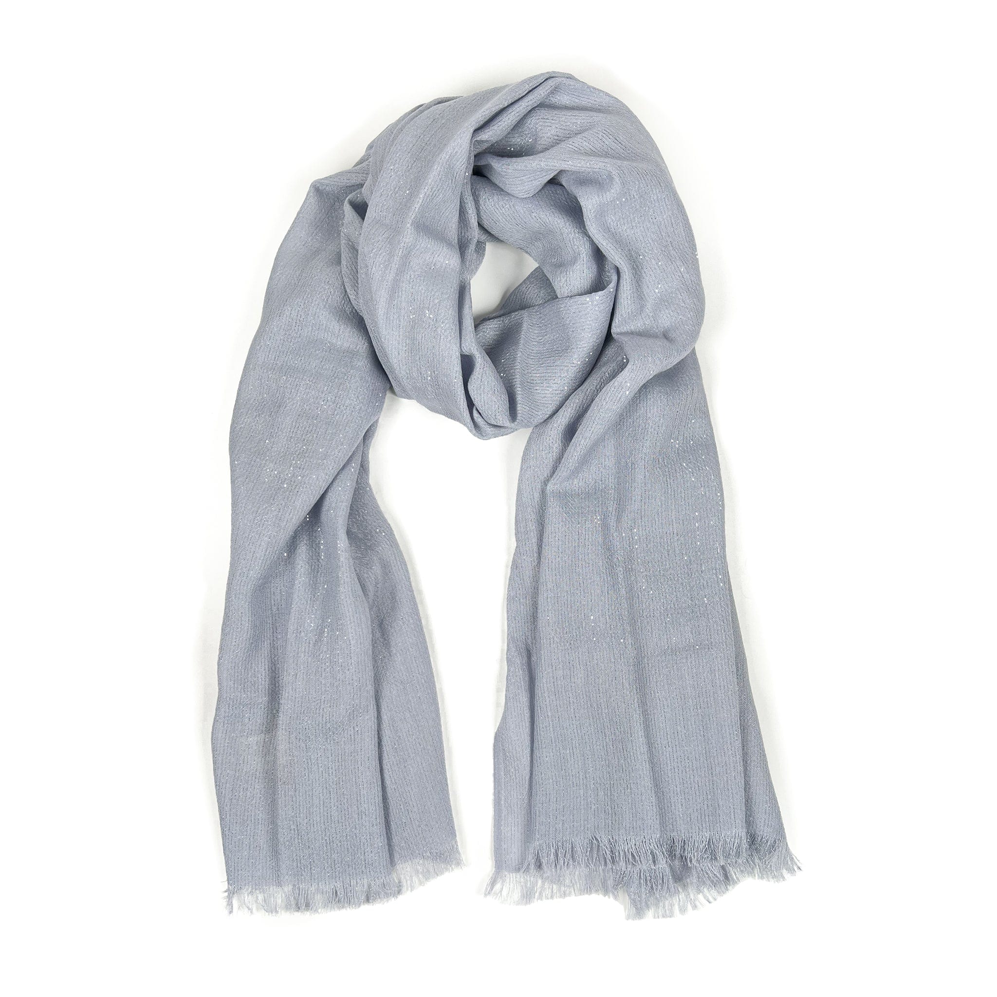 Cristina Cashmere Scarf | Sparkling Silver Grey | Made in Italy