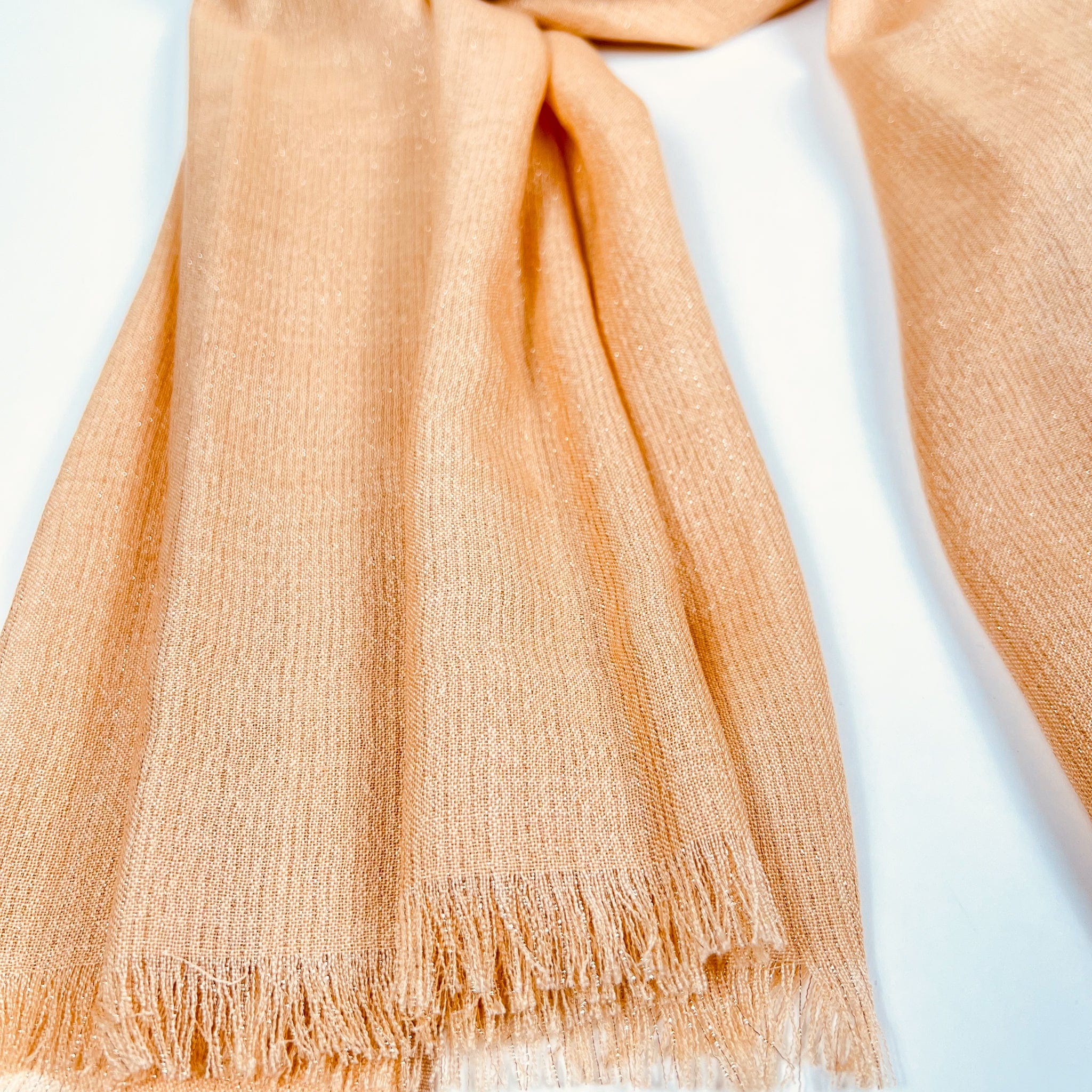 Cristina Cashmere Scarf | Sparkling Rose Gold | Made in Italy