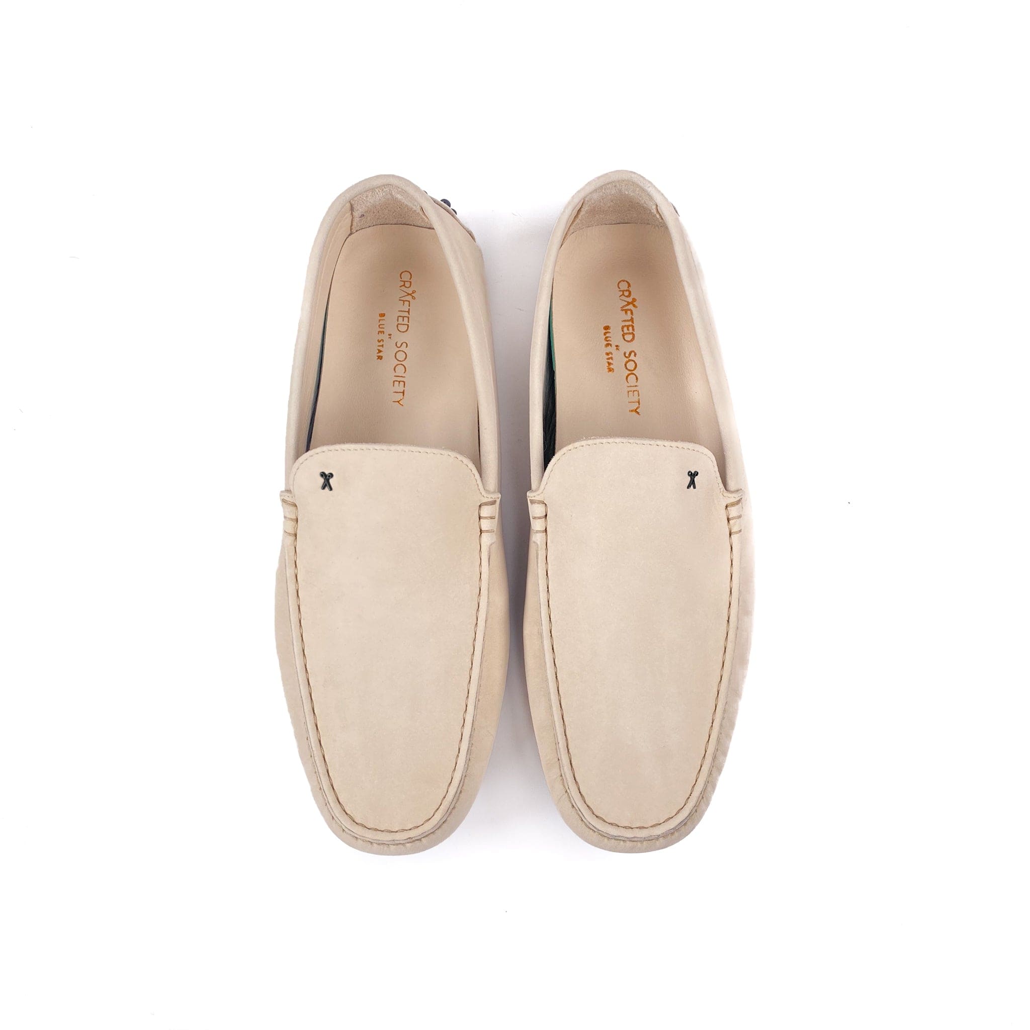 David Driving Shoe | Light Tan | Black Outsole | Made in Italy