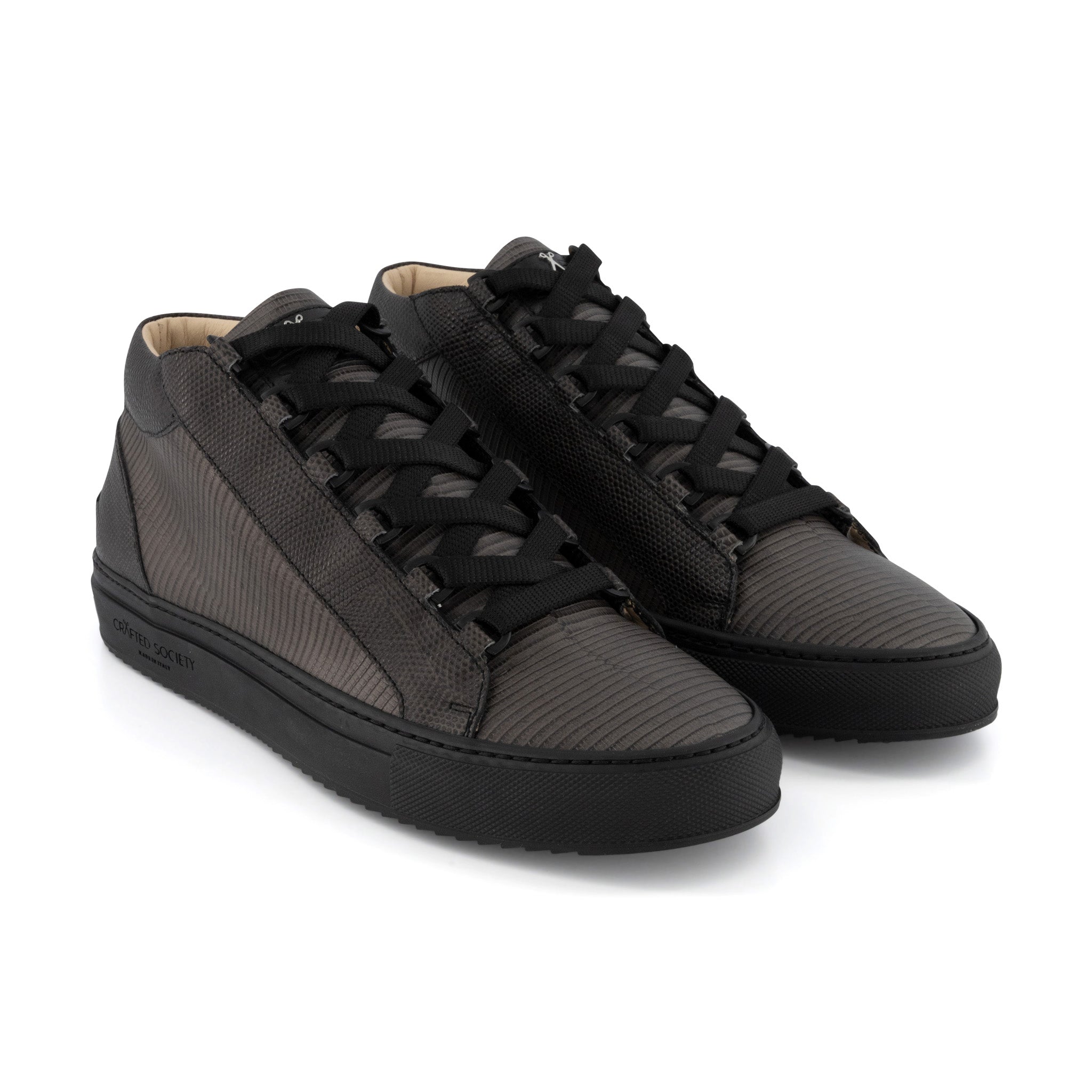 Rico Mid LTD EDN | Grey & Black full grain leather | Black Outsole | Made in Italy