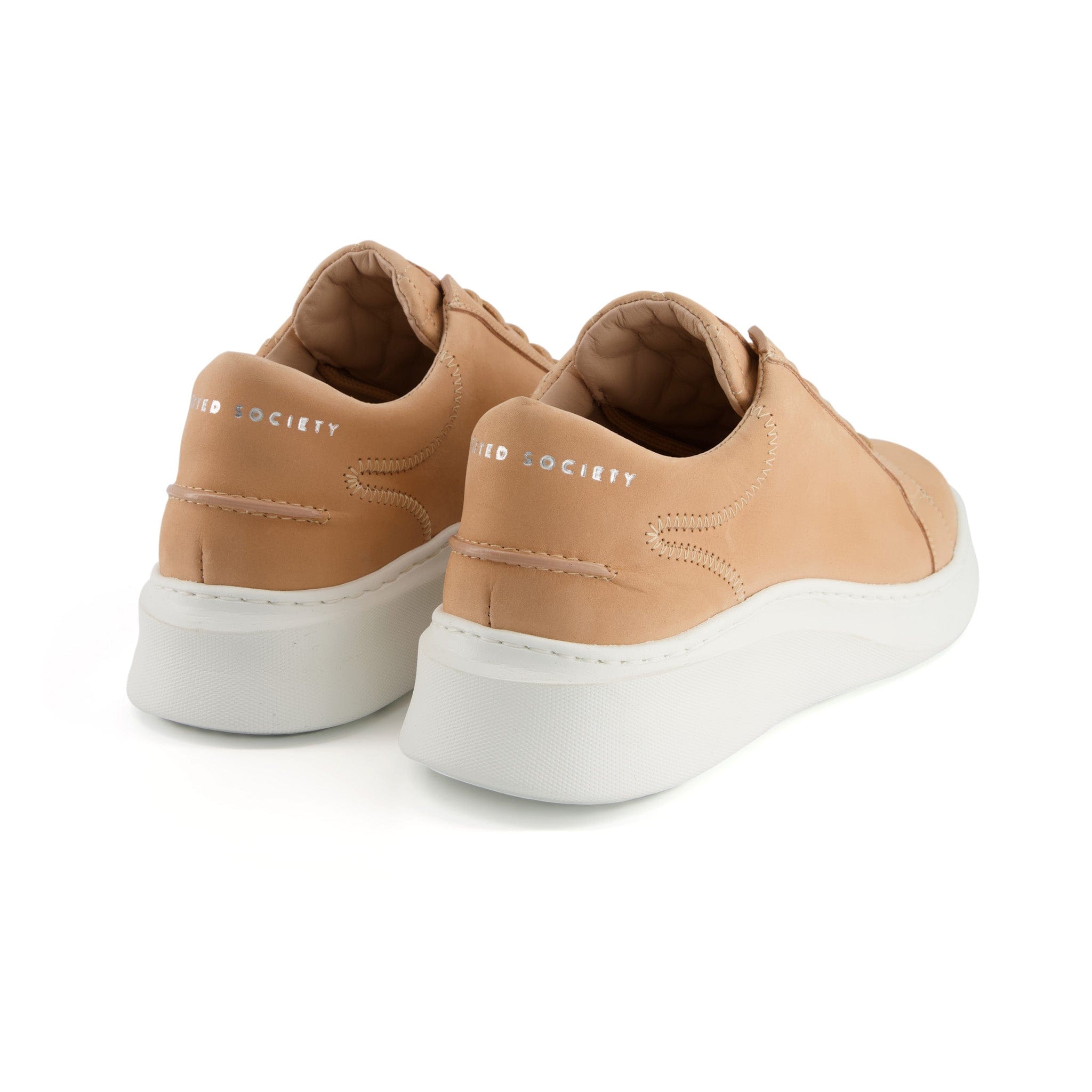 Matteo Low chunky Sneaker | All Tan Nubuck Leather | White Outsole | Made in Italy