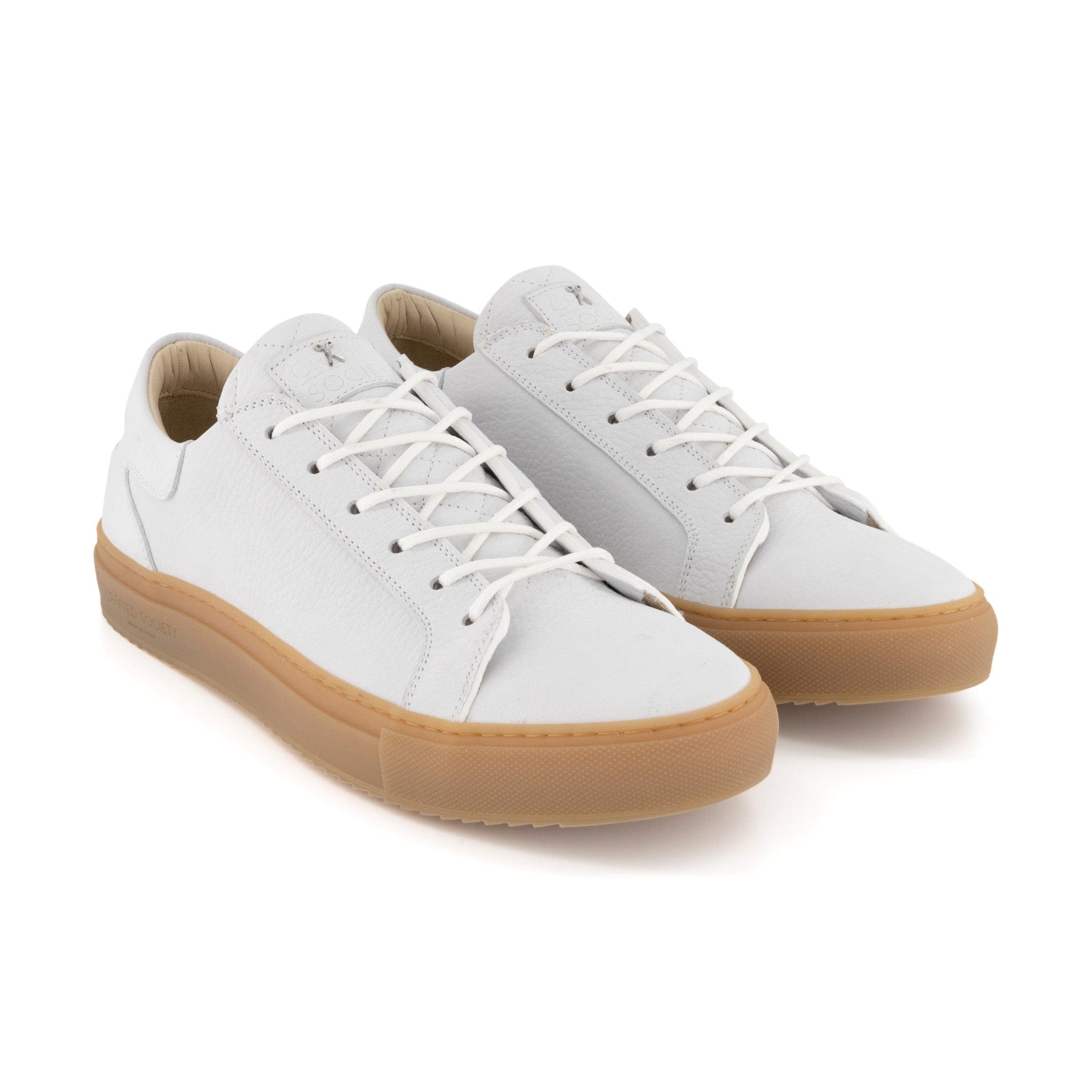 Mario Low Refined Sneaker | White Nubuck | Gum Rubber Outsole | Made in Italy | Size 41